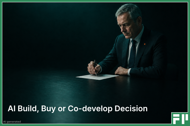 AI Generated - shop image AI Build, Buy or Co-develop Decision